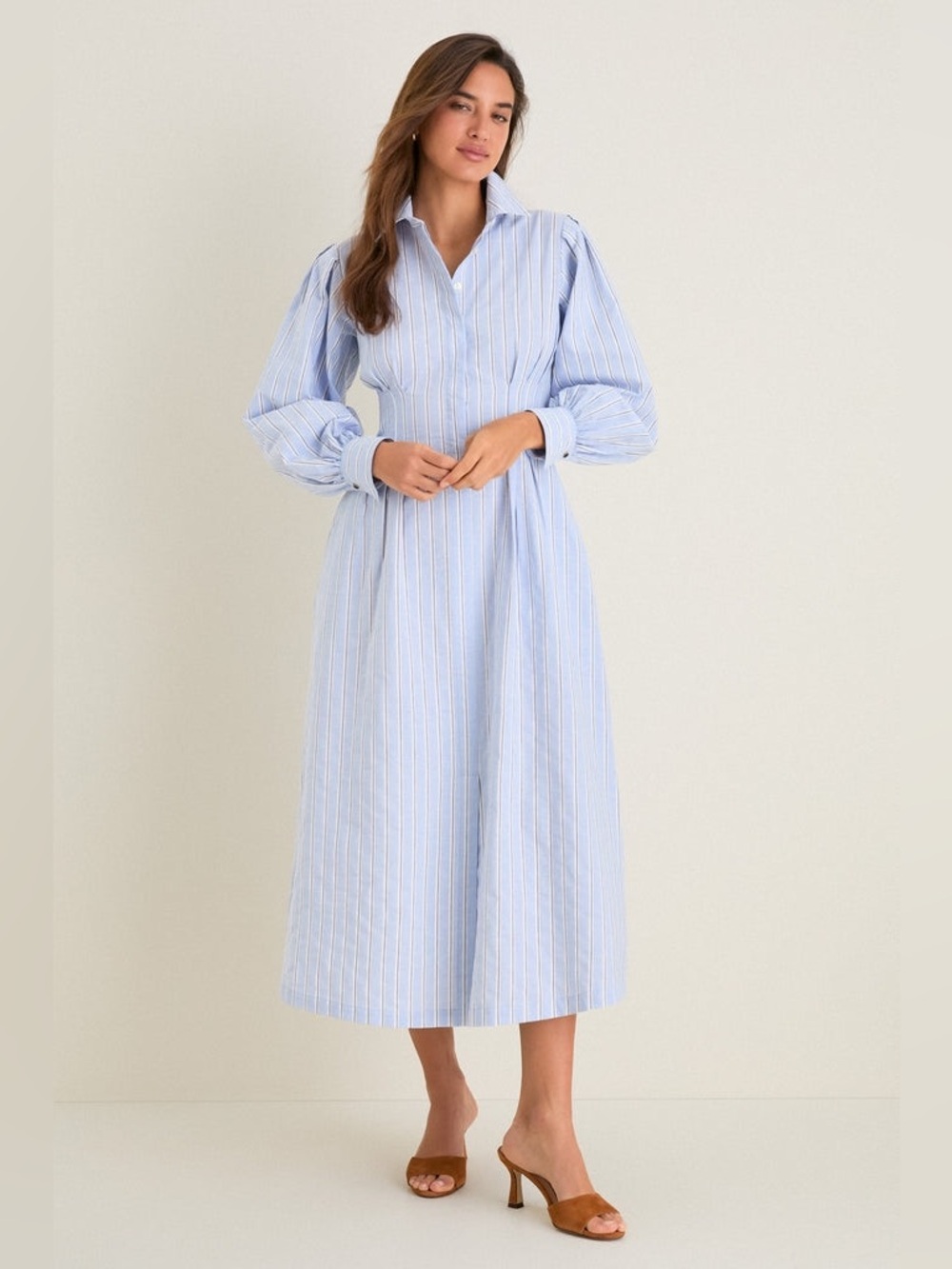 AG26 Tuckernuck French Blue Stripe Corinne Dress